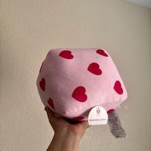 Target Bullseye Valentines Day Heart Print Dice Pillow